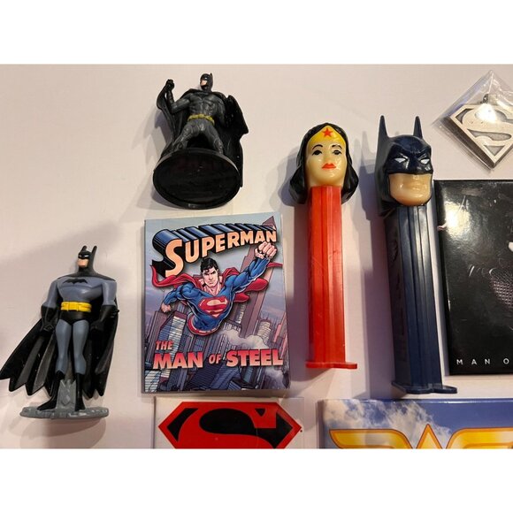 DC Comics Superhero Collectibles Stocking Stuffers, Pez, Magnets, Figures, 16 pc - Picture 2 of 6